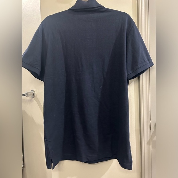 Old Navy Polo Shirt Short Sleeve Mens Large Tall Navy Blue Preppy Uniform - Picture 2 of 7